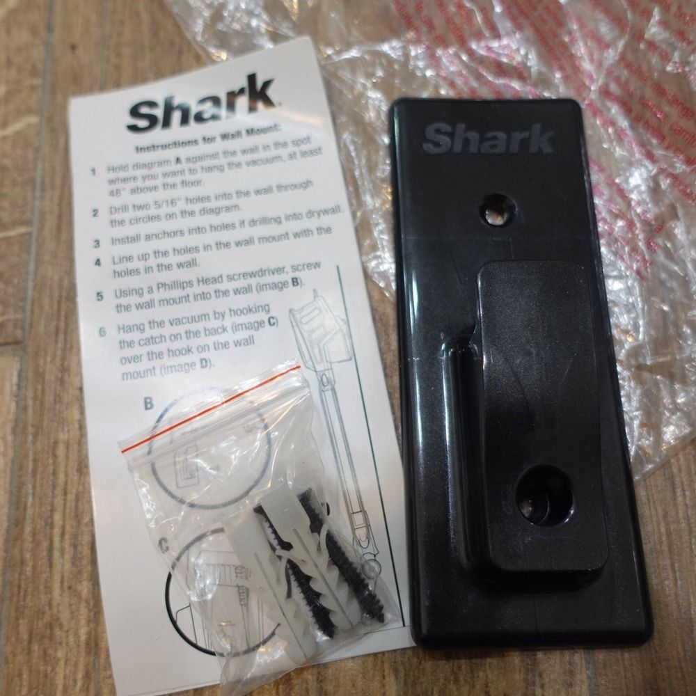 New Shark Wall Mount bracket 240FFJV300 Rocket DuoClean Vacuums with screws